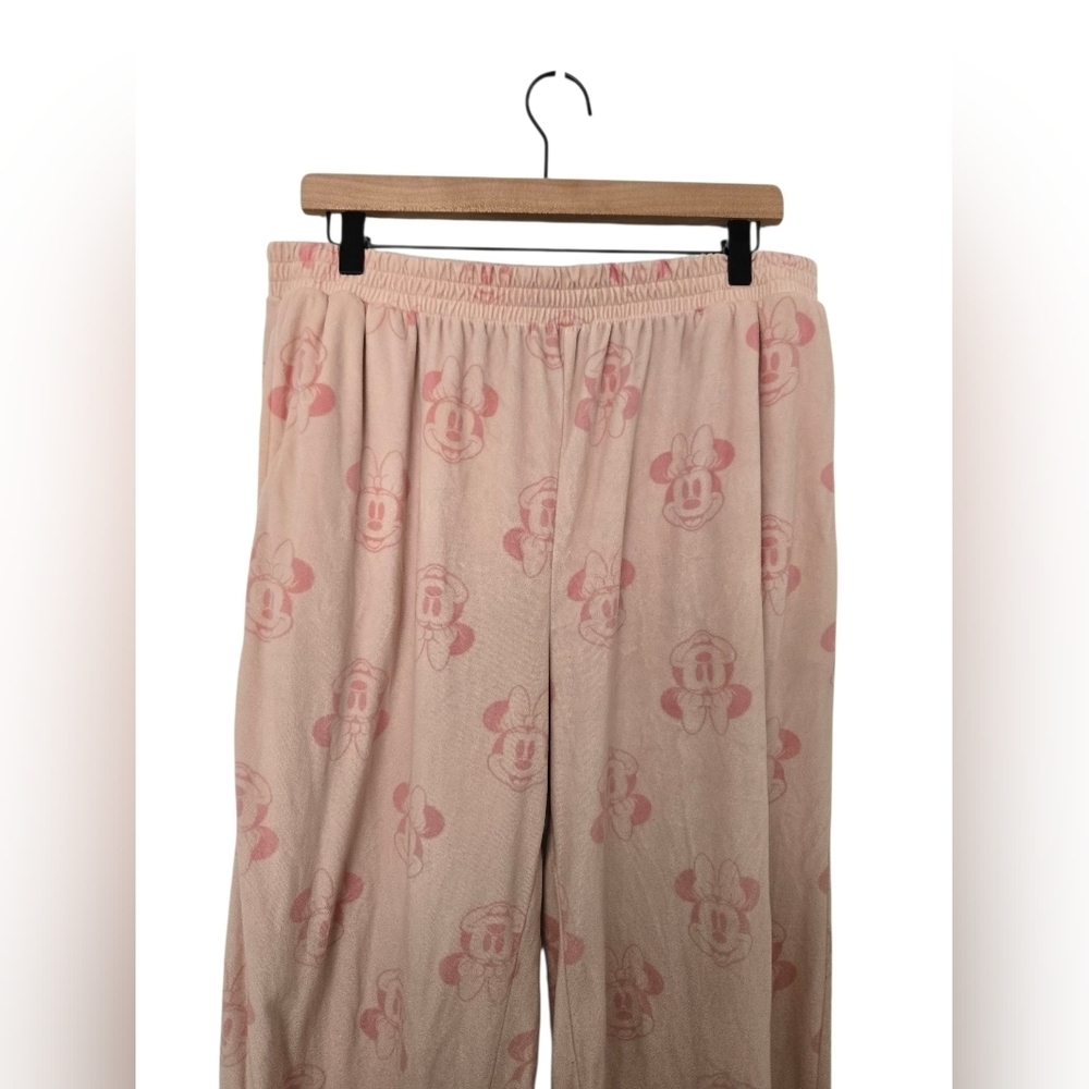 Disney Pink Mickey Mouse Women's PJ Joggers Size Large - Picture 2 of 4